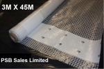 Scaffold Sheeting Clear/White Plastic Sheeting 3m x 45m
