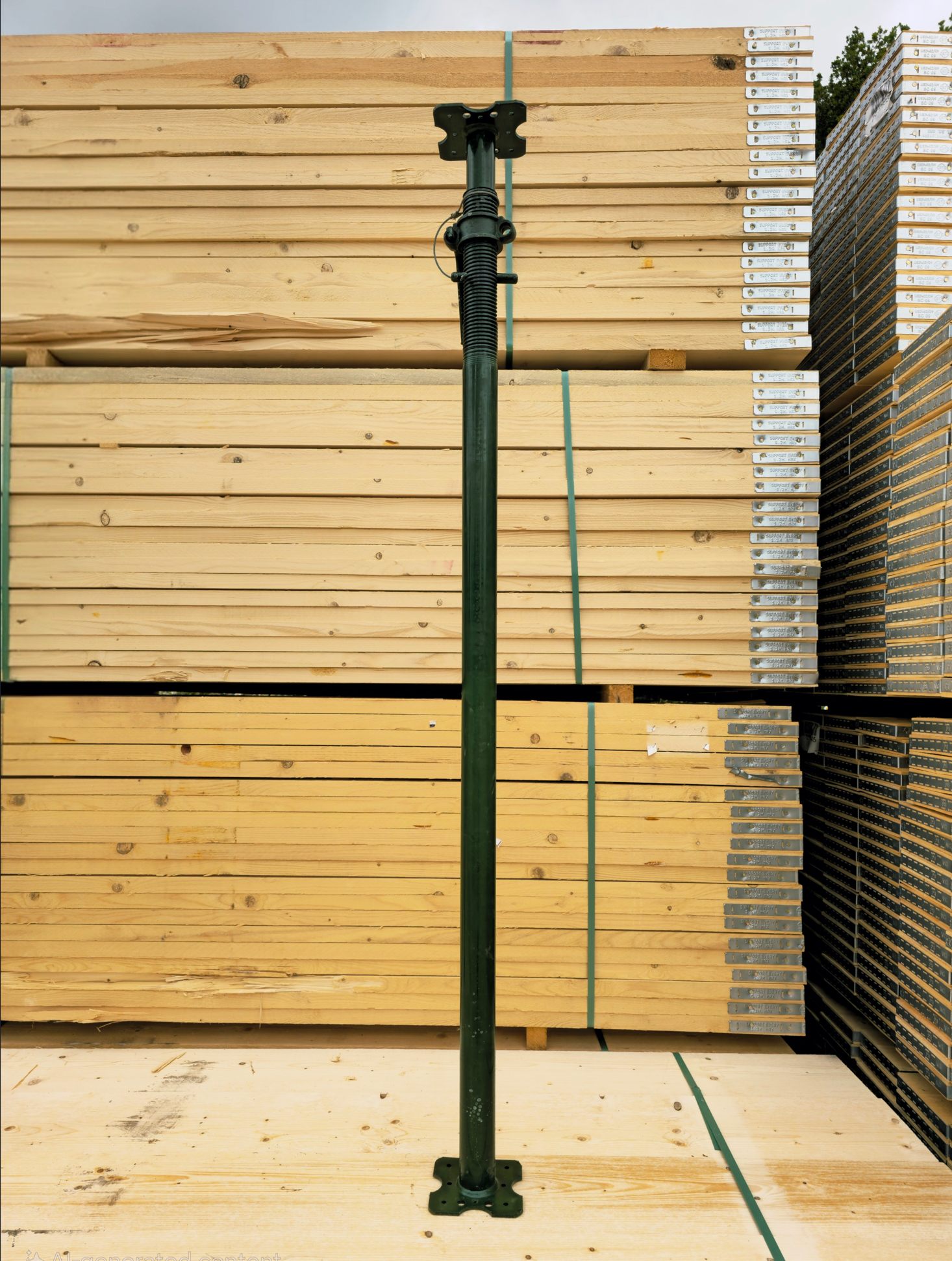 Acrow Adjustable Prop Green Painted Size 1