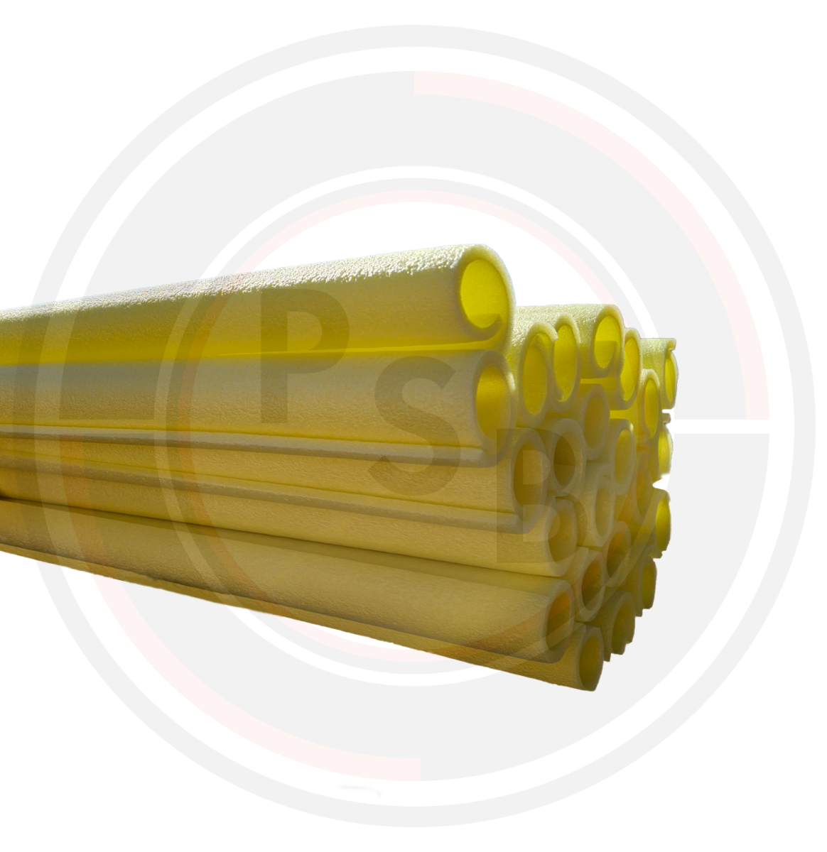 2m Hi-Vis Yellow Scaffold Protection Foam Sleeving