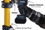 J-Strut Acrow Adjustable Floor Prop Starter Pack -  5 X J-Strut Props Size 1 & 1 x Pinion
